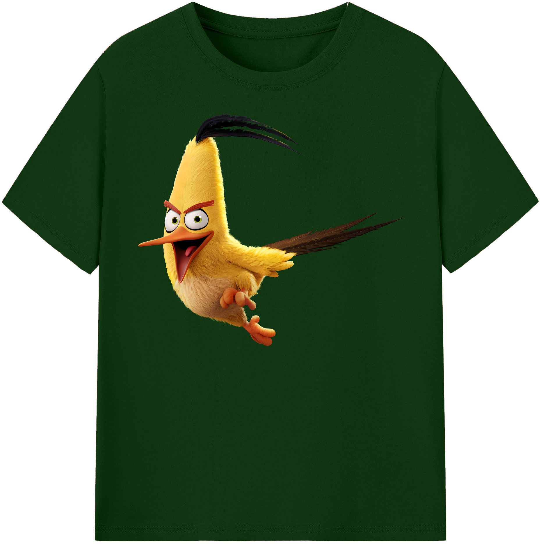 （画像用） Angry Birds アングリーバード 綿100％半袖Tシャツ（フロントプリント）